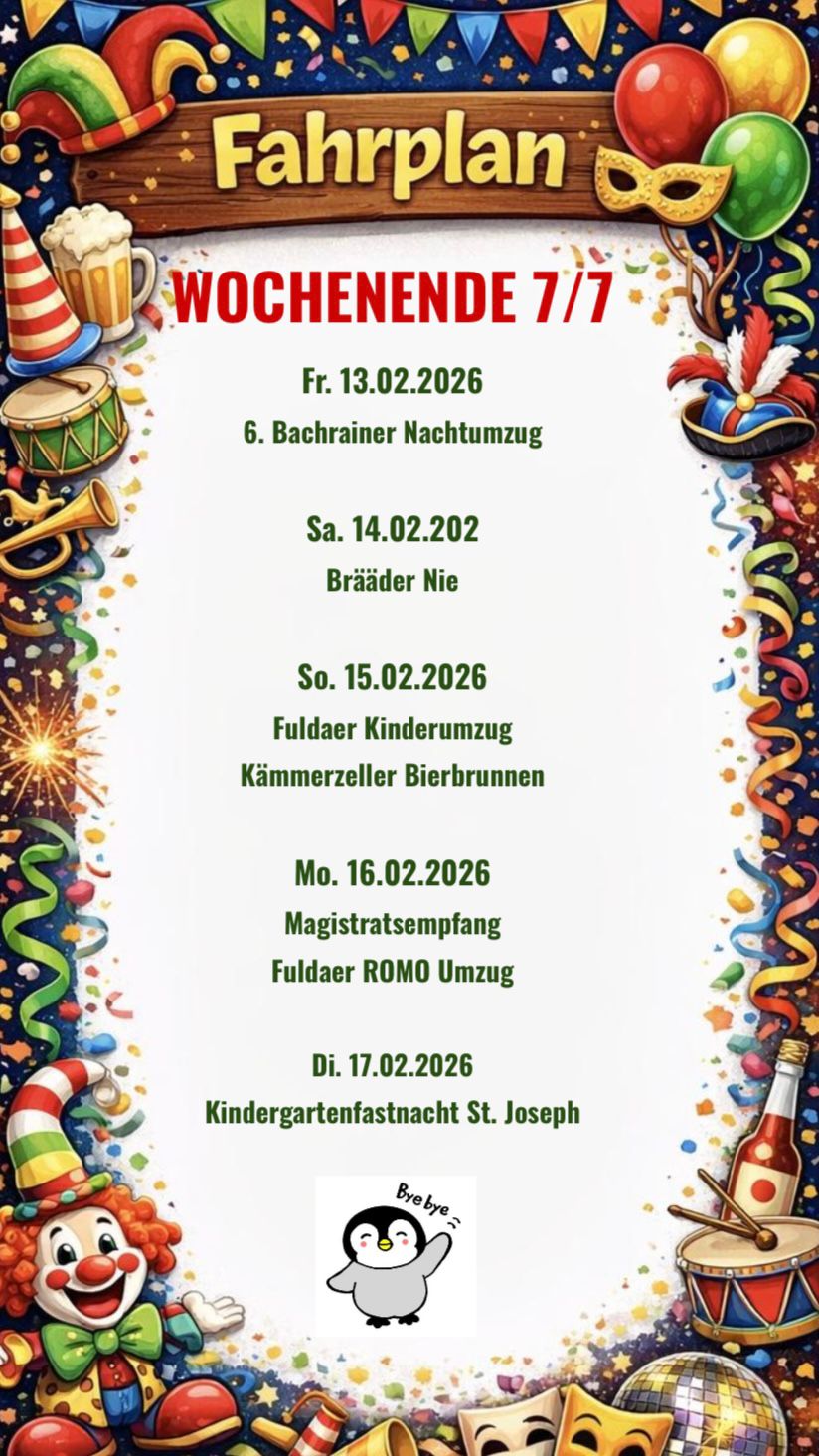 Mehr über den Artikel erfahren unser Fahrplan am Wochenende